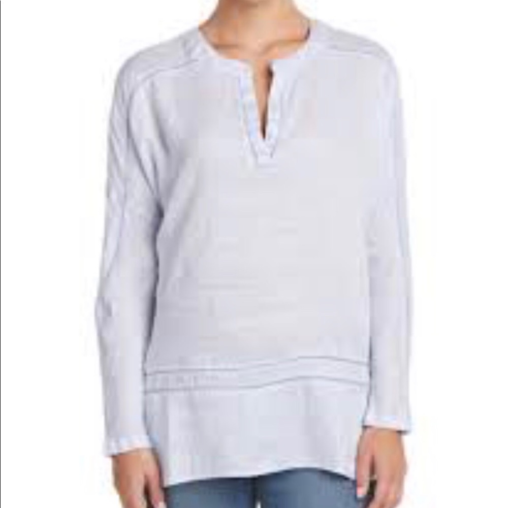 Anthro 4our Dreamers linen blouse - Picture 1 of 6